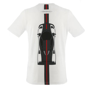 Men's white Zonda Cinque T-shirt | Zonda 20th Anniversary