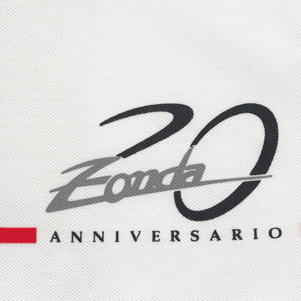 Polo blanc Zonda Cinque pour homme | 20e anniversaire de la Zonda