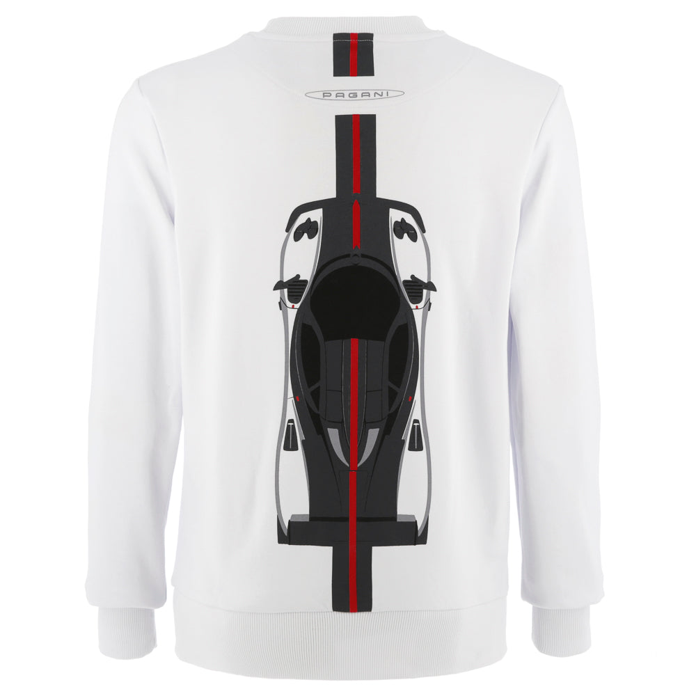 Men's white Zonda Cinque sweater | Zonda 20th Anniversary