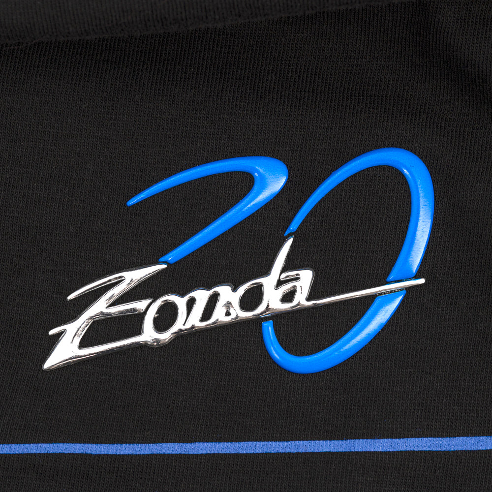 Damen schwarz Zonda C12 T-shirt | Zonda 20. Jahrestag