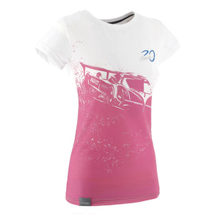T-shirt Zonda R Blanc/Rose pour femme | 20e anniversaire de la Zonda