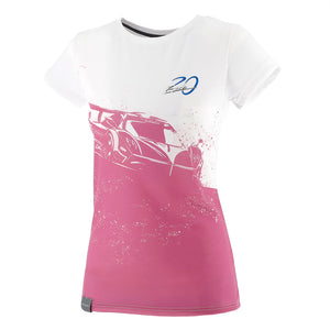 Damen-T-Shirt Zonda R, weiß/rosa | Zonda 20° Anniversario
