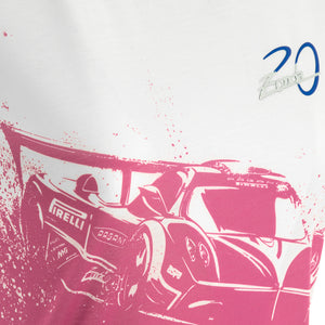 T-shirt Zonda R bianca/rosa donna /| Zonda 20° Anniversario