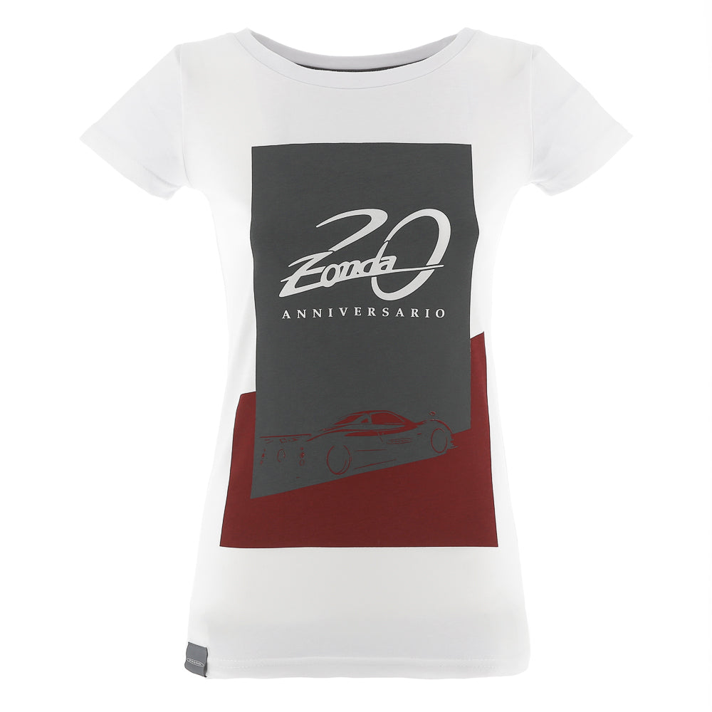 T-shirt Zonda F bianca donna | Zonda 20° Anniversario