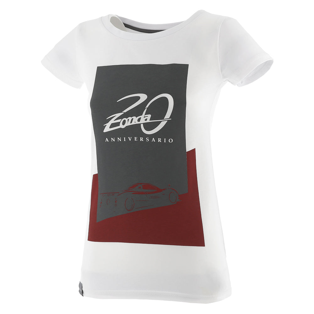 Camiseta Zonda F blanca para mujer | 20° aniversario del Zonda