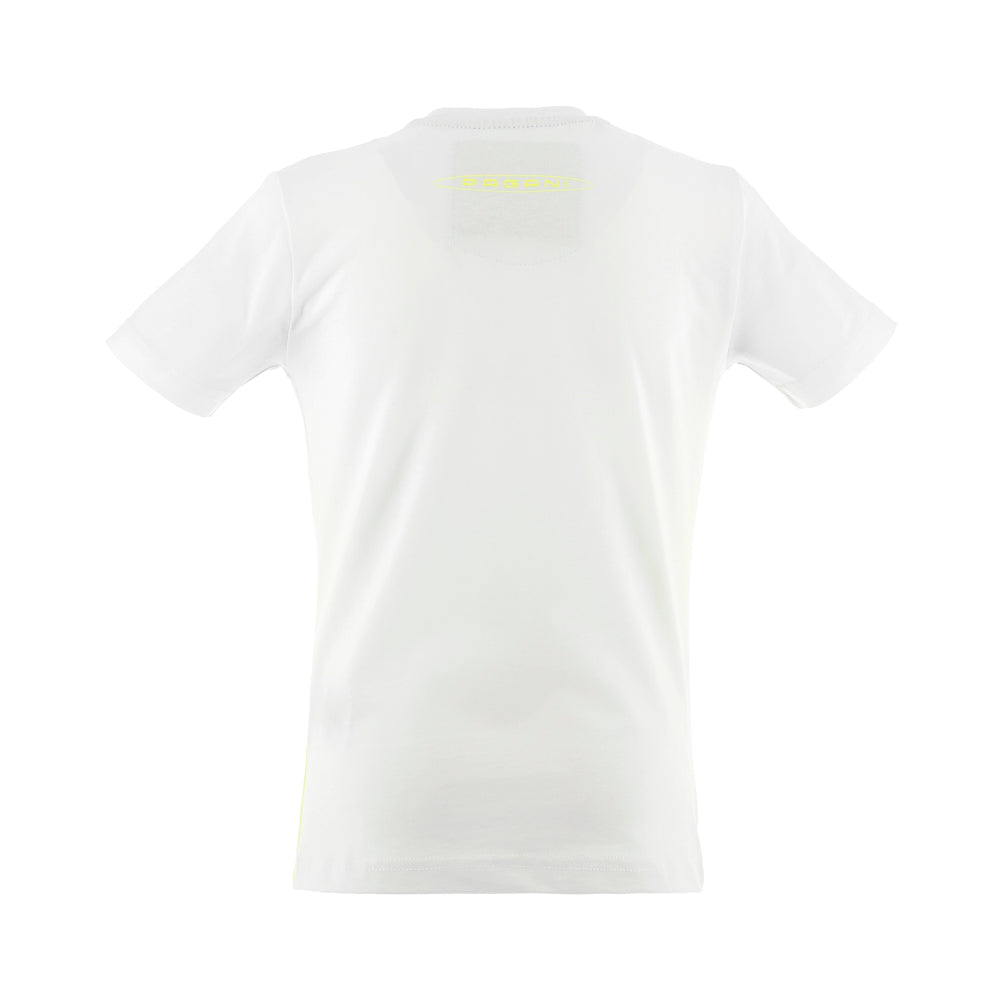 Kinder-T-Shirt Zonda R, weiß/neon | Zonda 20° Anniversario