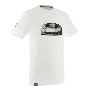 T-shirt Zonda fronte-retro bianca uomo | Zonda 20° Anniversario 