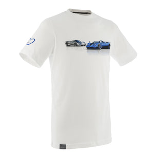 T-shirt Zonda Barchetta 20° anniversario bianca uomo | Zonda 20° Anniversario