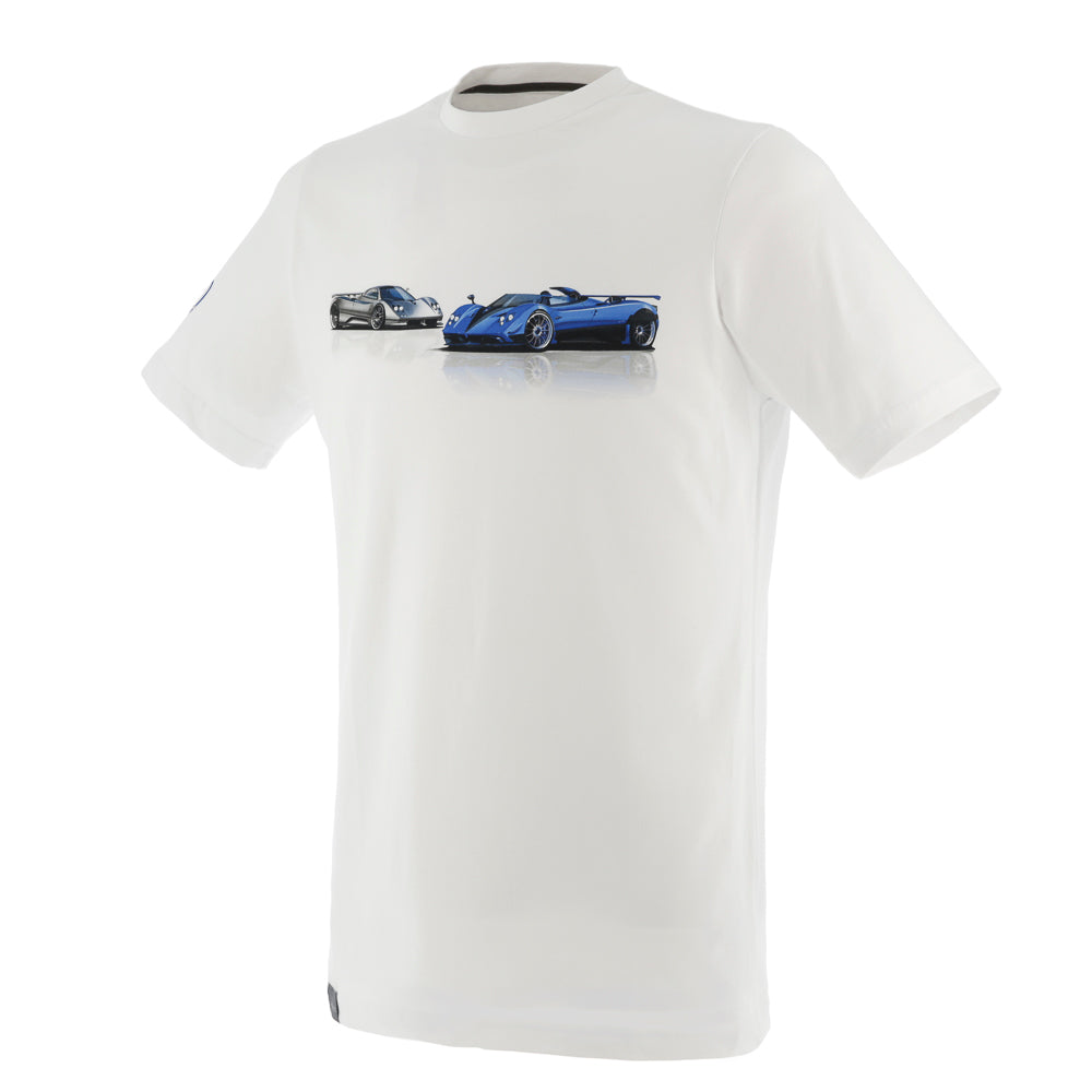 Camiseta Zonda Barchetta del 20° aniversario blanca para hombre | 20° aniversario del Zonda
