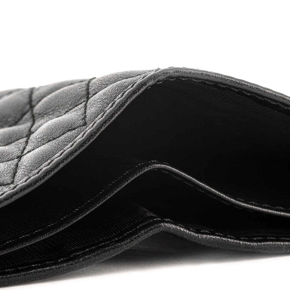 Herrenbrieftasche aus Leder mit Carbon-Einsätzen, schwarz | Aznom