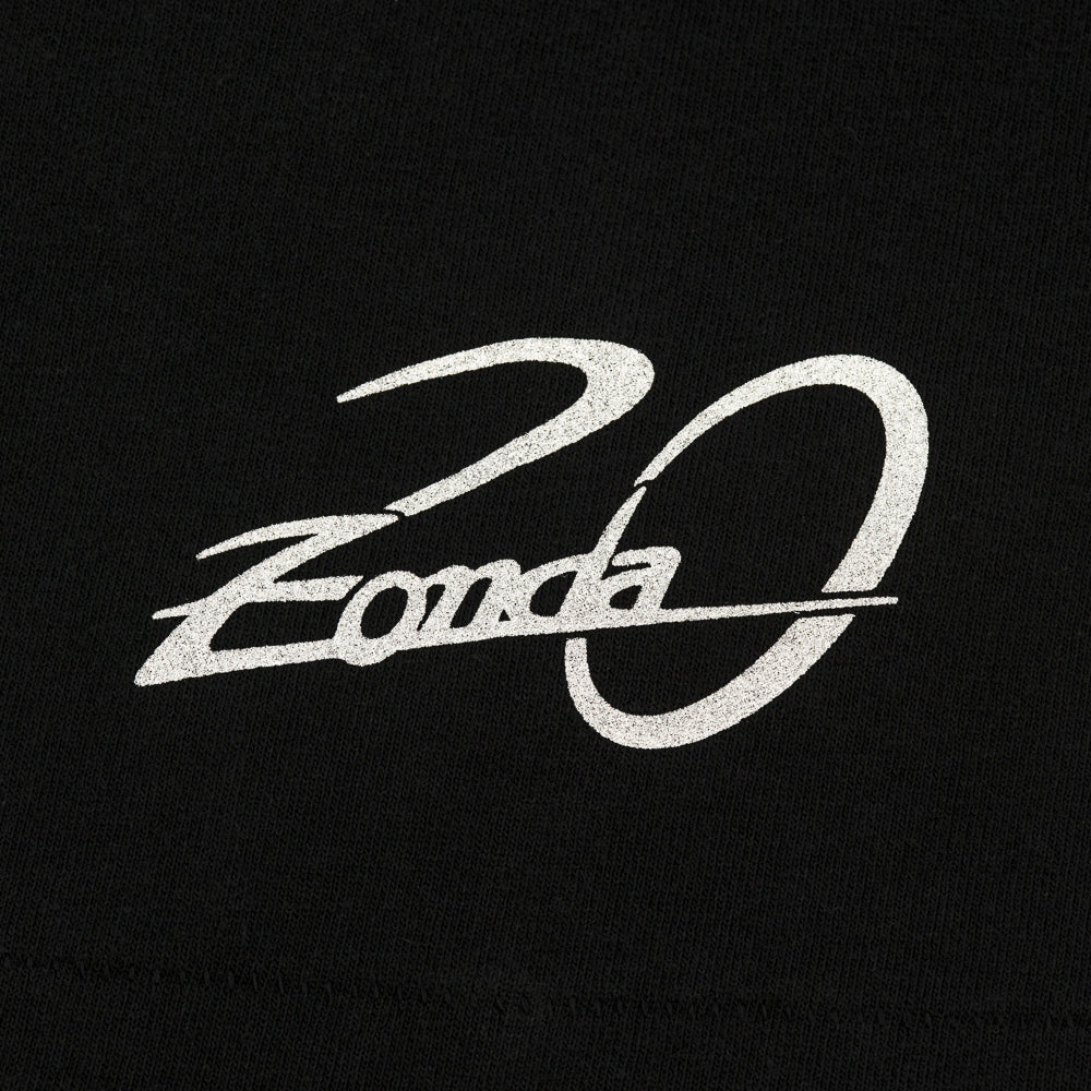Herren-T-Shirt mit Zonda-Grafik, schwarz | Bape Collection