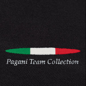 Men's black polo shirt | Pagani Team Collection
