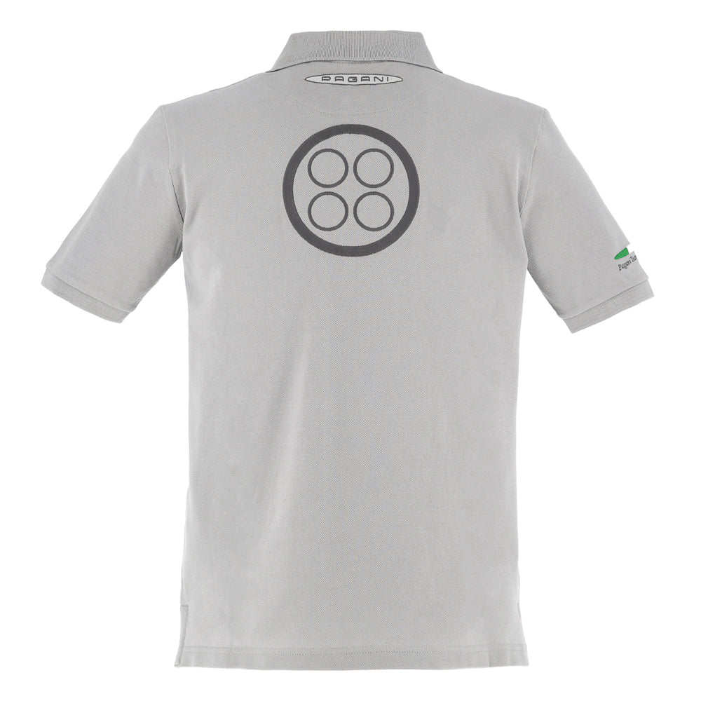 Polo gris clair pour homme | Pagani Team Collection
