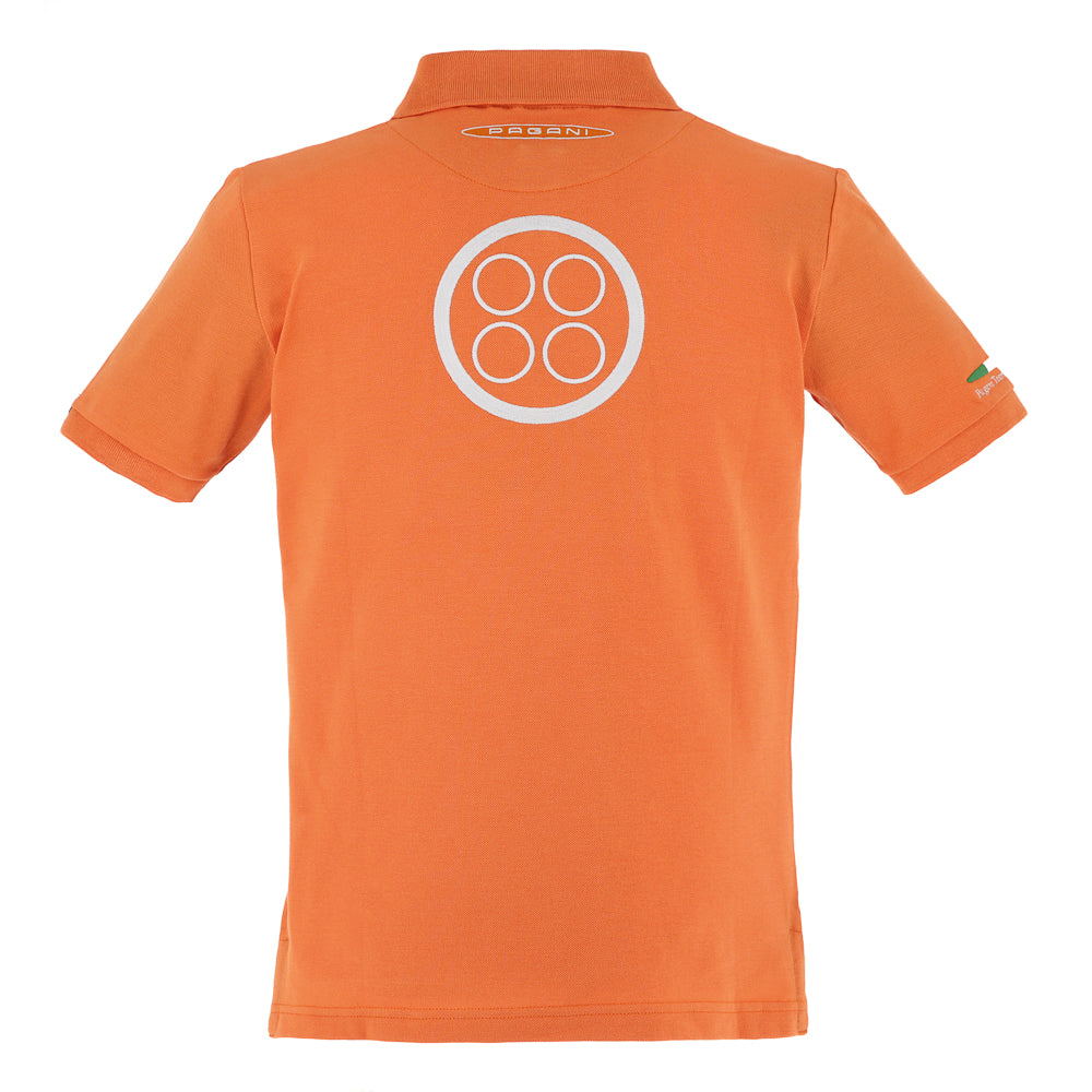 Polo naranja para hombre | Pagani Team Collection
