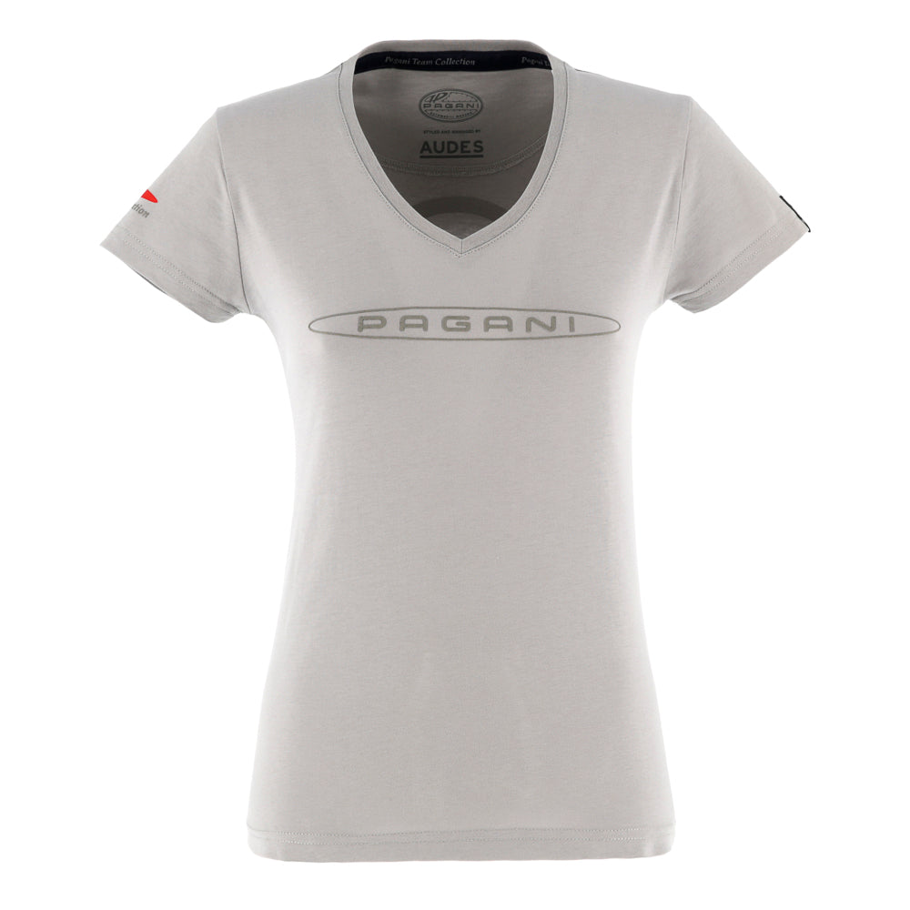 T-shirt gris clair pour femme | Pagani Team Collection