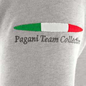 Sudadera con cremallera completa gris claro para mujer | Pagani Team Collection