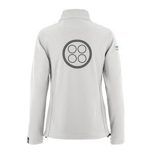 Women's pale gray softshell jacket | Pagani Team Collection