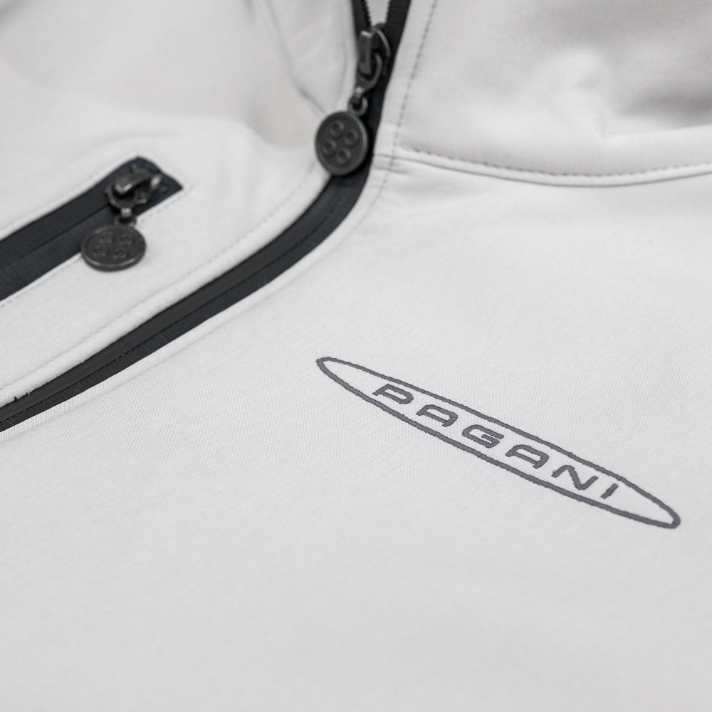 Women's pale gray softshell jacket | Pagani Team Collection