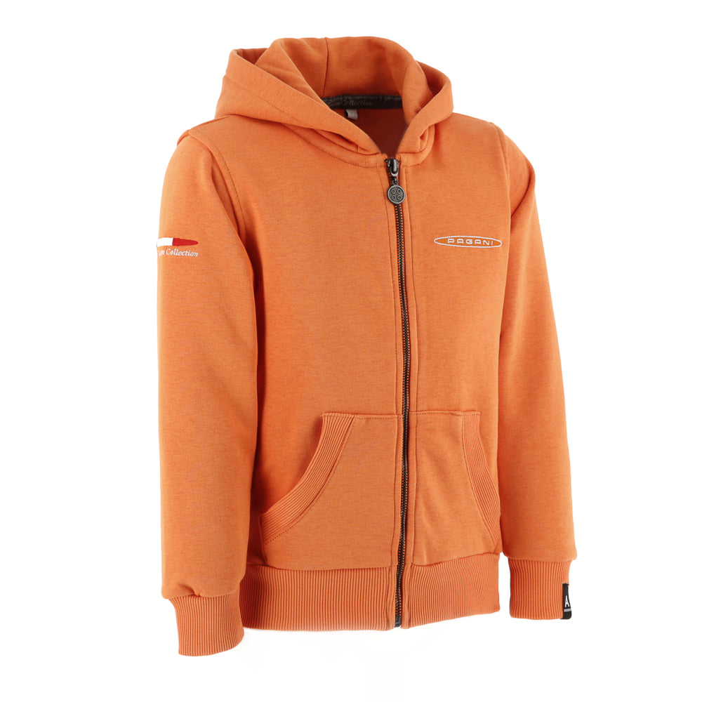Kids' orange hoodie | Pagani Team Collection