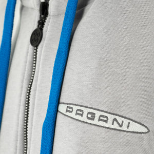 Sudadera gris con capucha para hombre | Pagani Team Collection