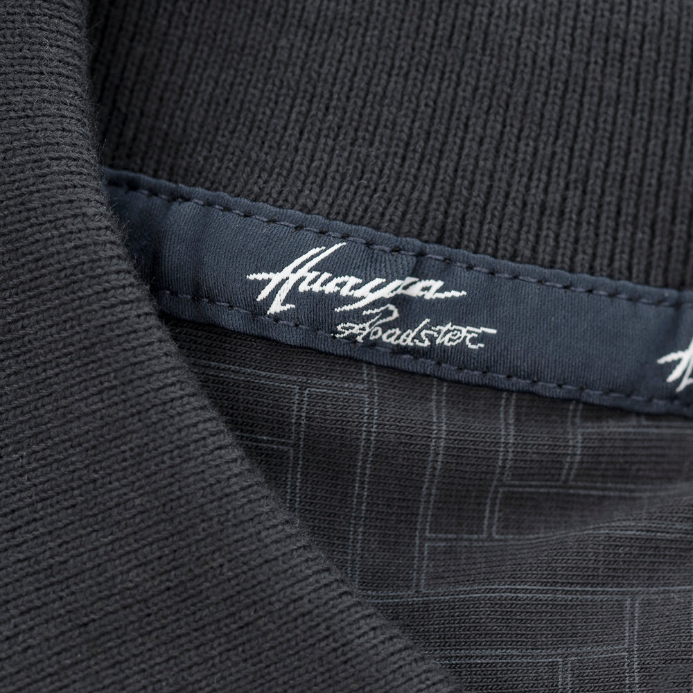 Men's blue all over logo polo shirt | Huayra Roadster Collection