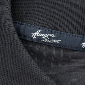 Herren-Polohemd mit All-Over-Logo, Blau | Huayra Roadster Collection