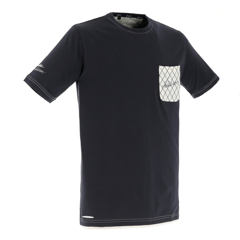 T-Shirt avec petite poche bleu pour homme | Collection Huayra Roadster
