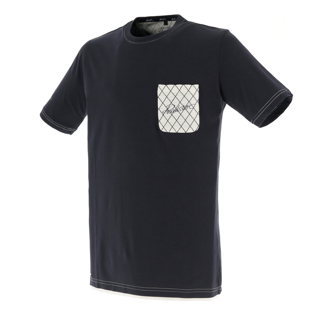 Herren-T-Shirt mit Tasche, blau | Huayra Roadster Collection