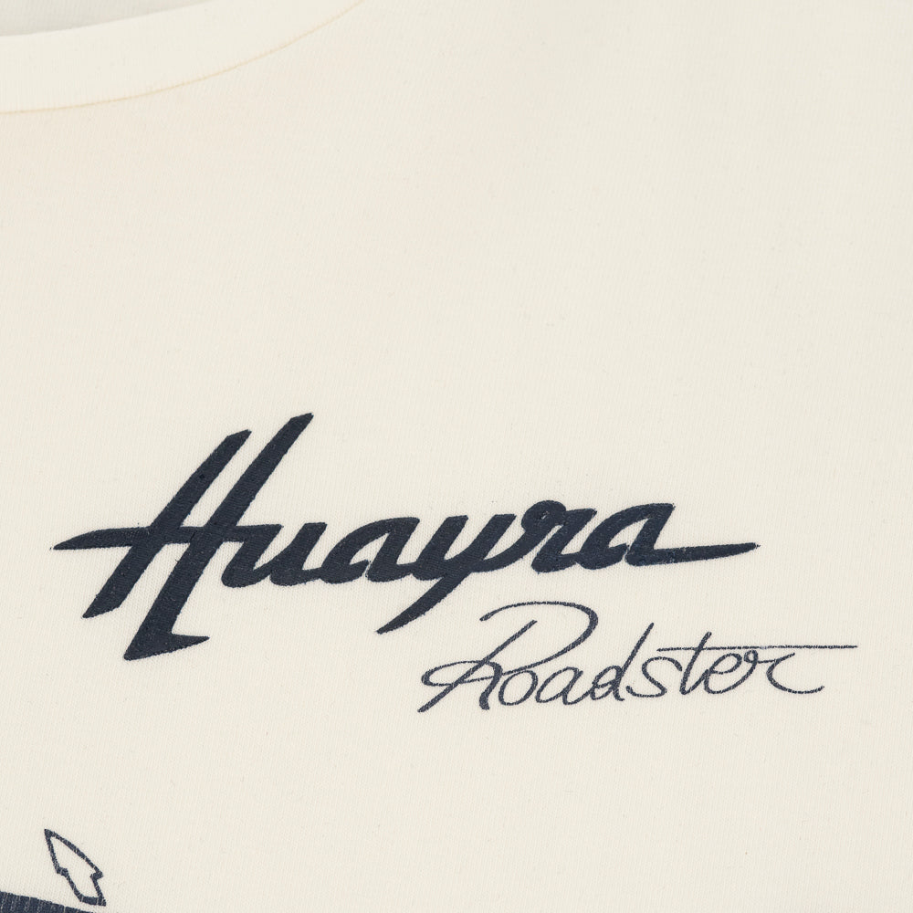 Men's white 3/4 sketch T-shirt | Huayra Roadster Collection