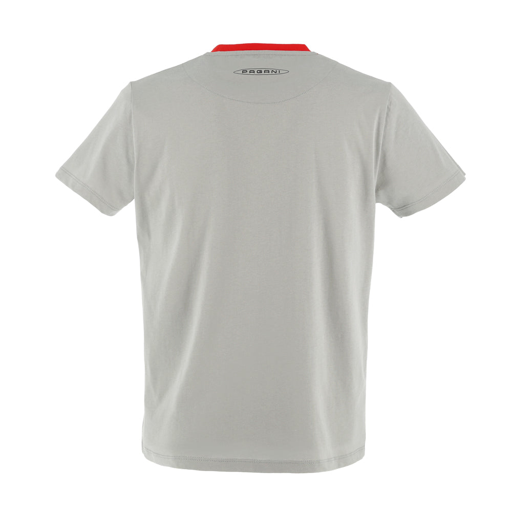 Herren-T-Shirt „20“, grau | Huayra Roadster BC Kollektion