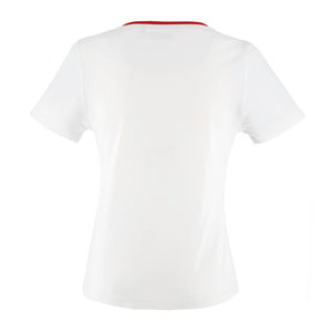 Women’s White Front-Print T-Shirt | Huayra Roadster BC Collection