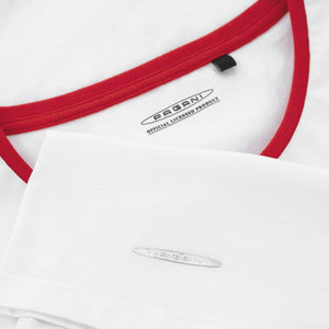 T-shirt imprimé avant blanc pour femme | Collection Huayra Roadster BC