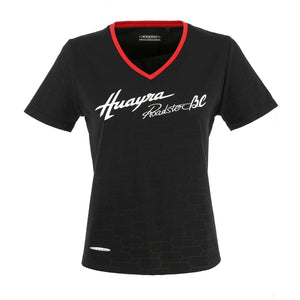T-shirt Donna stampa All over Nera | Collezione Huayra Roadster BC