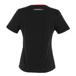 Camiseta negra para mujer estampado all over | Colección Huayra Roadster BC