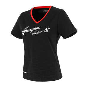 Camiseta negra para mujer estampado all over | Colección Huayra Roadster BC
