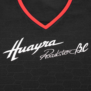 Damen-T-Shirt mit Allover-Print, schwarz | Huayra Roadster BC Kollektion
