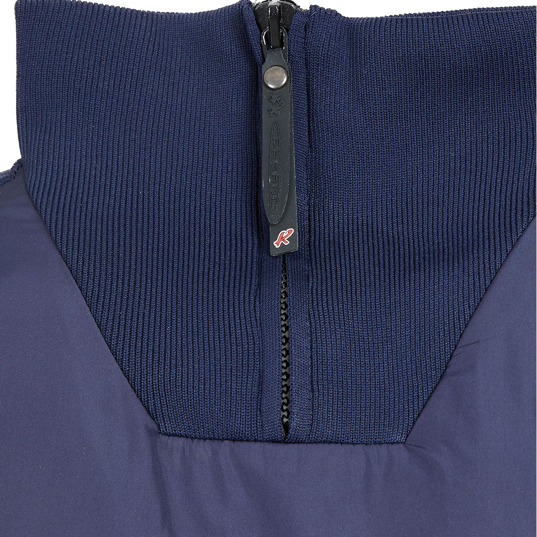 Maglioncino a collo alto con zip corta da uomo blu | Huayra R Capsule by La Martina
